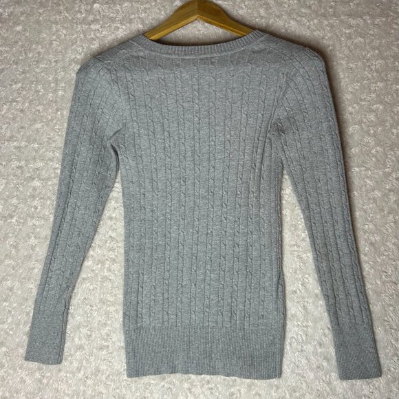 Grey Old Navy Knit Sweater/Shirt V-neck Women’s Size Extra Small (XS)‎ - Picture 4 of 5